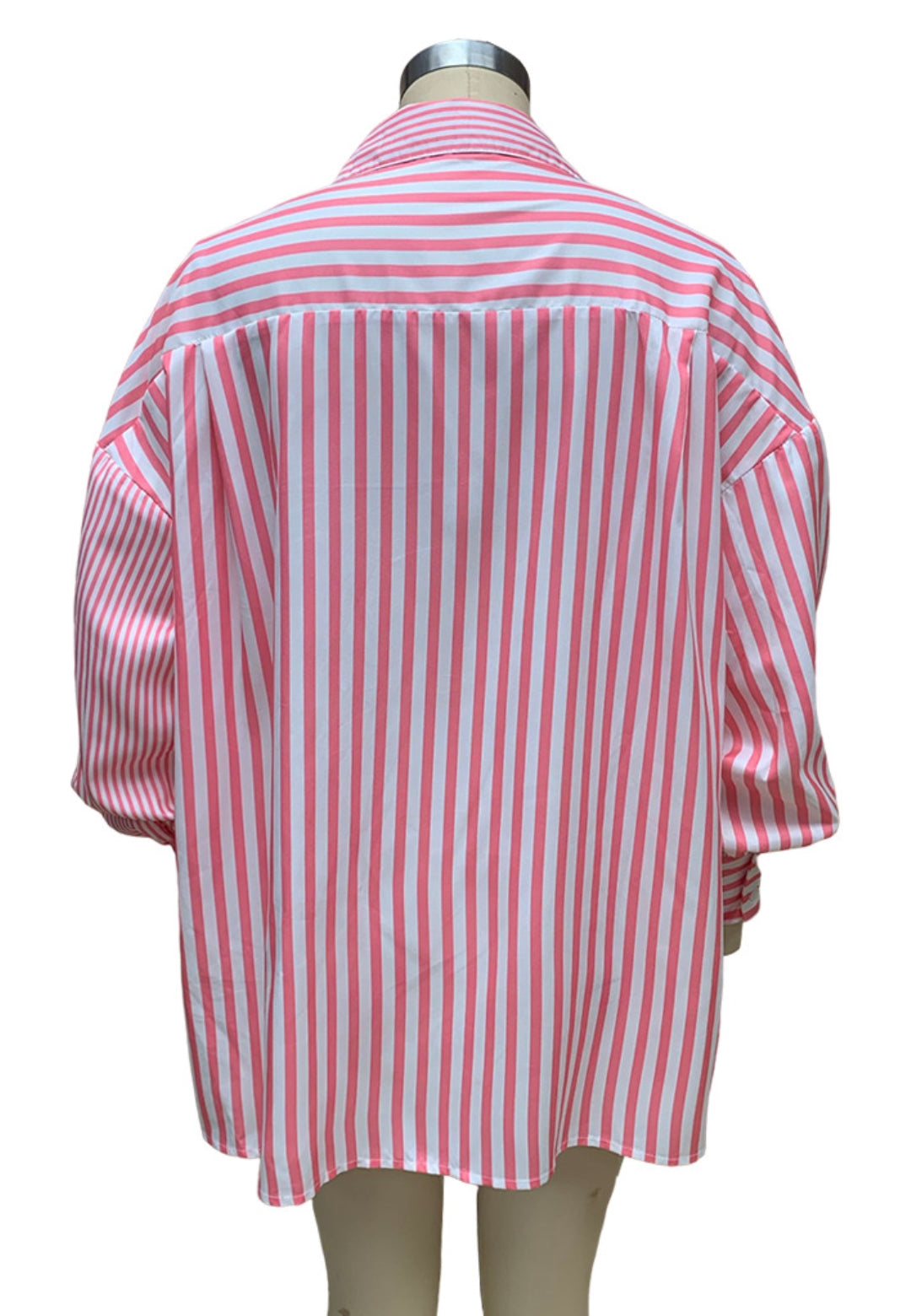 Camisa de manga tres cuartos con rayas múltiples
