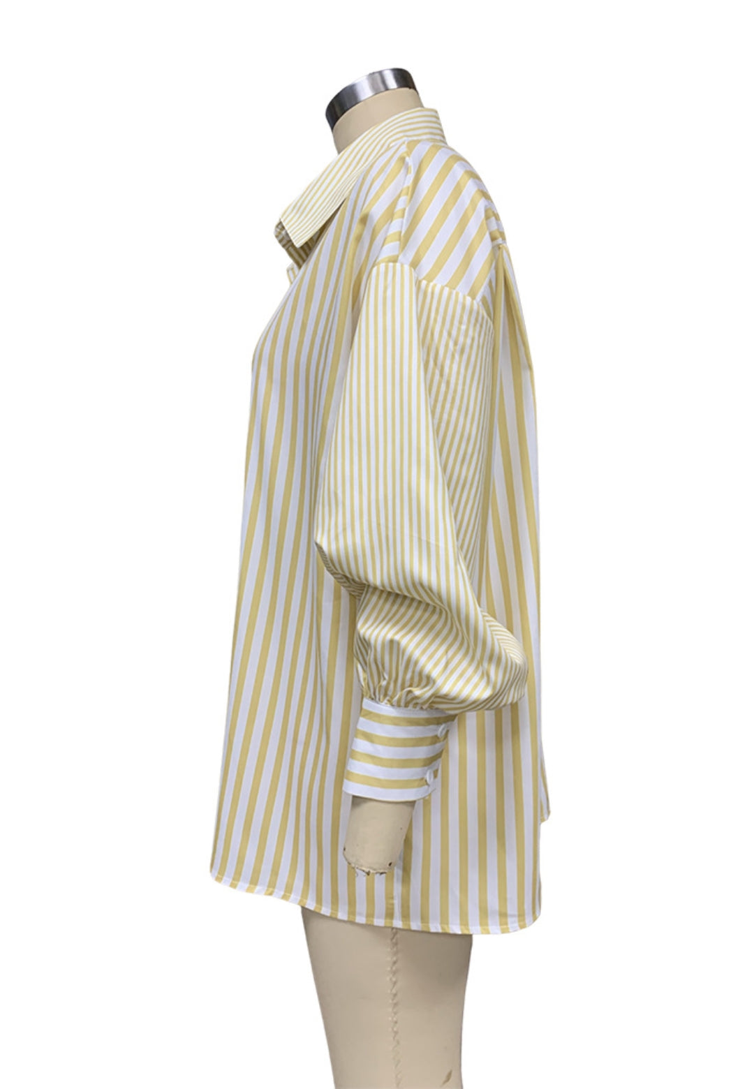Camisa de manga tres cuartos con rayas múltiples