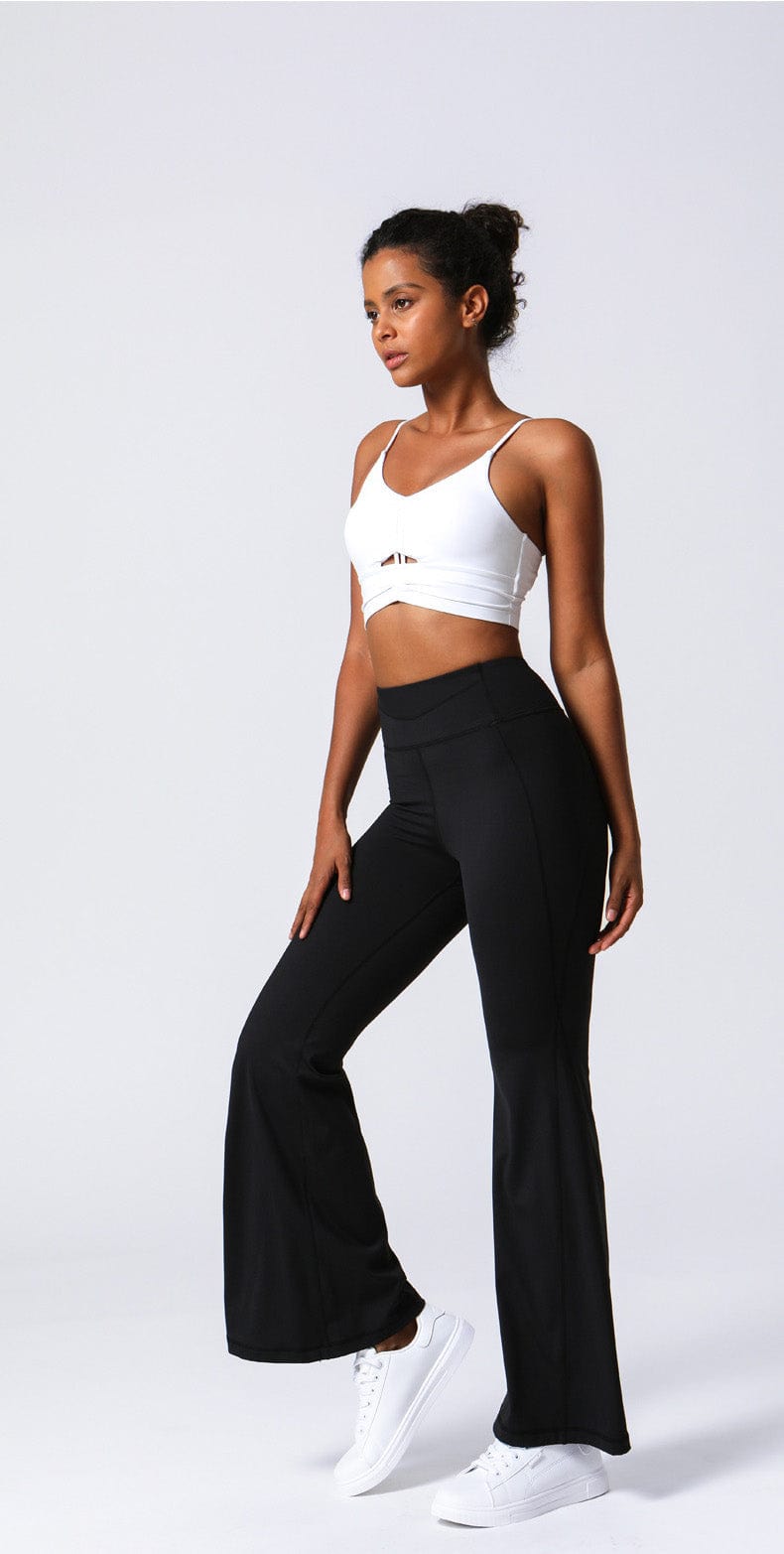 Soft and Comfortable High Waisted Flare Pants Legging with