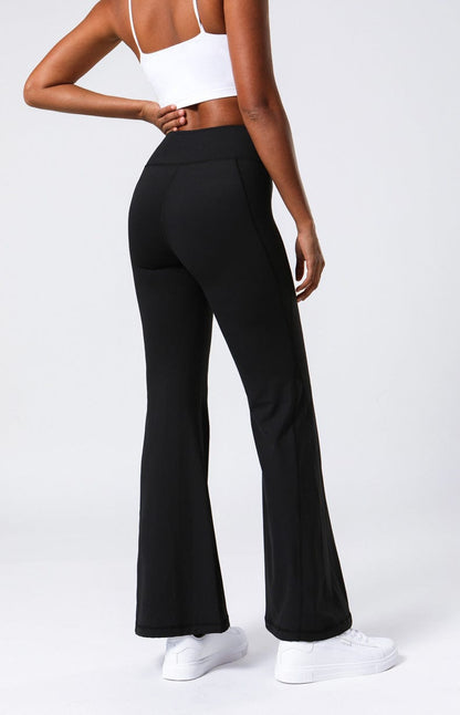 Soft and Comfortable High Waisted Flare Pants Legging with Stitching –  Anna-Kaci