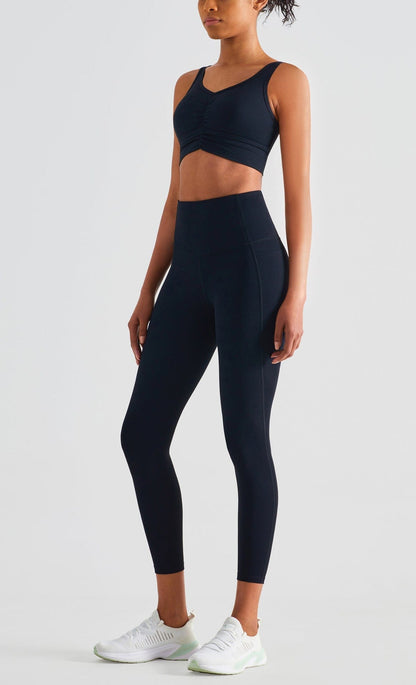Soft Buttery Ruched Fitness Sports Bra