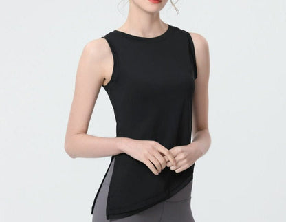 Asymmetrical Hem Split Side Tank