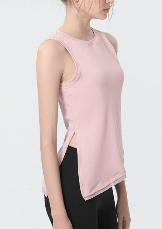 Asymmetrical Hem Split Side Tank