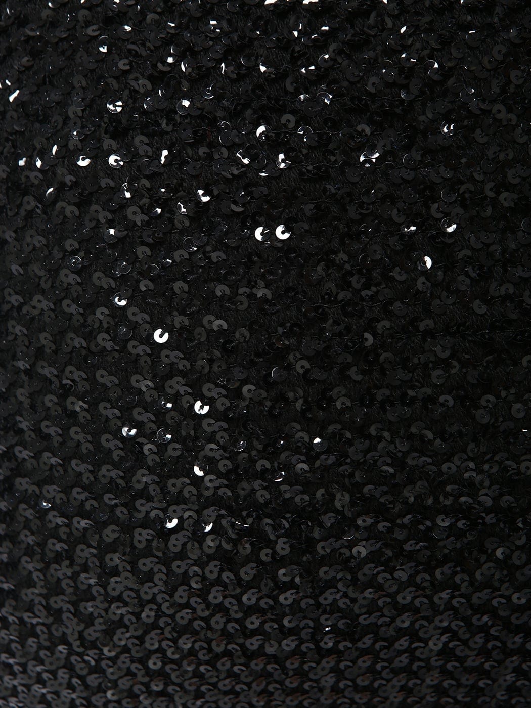 Minifalda elástica con lentejuelas metalizadas de talla grande