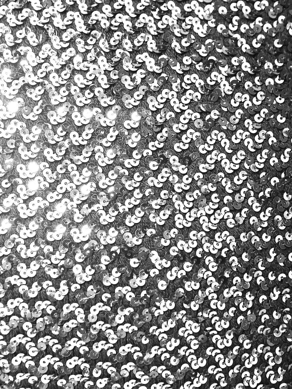 Minifalda elástica con lentejuelas metalizadas de talla grande