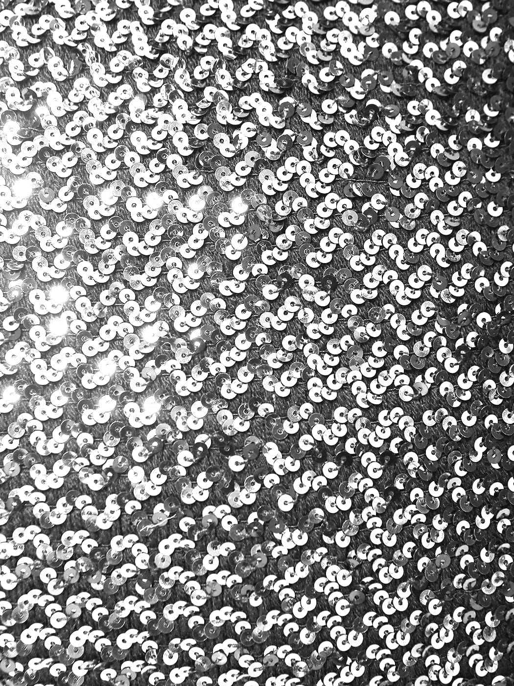 Minifalda elástica con lentejuelas metalizadas de talla grande