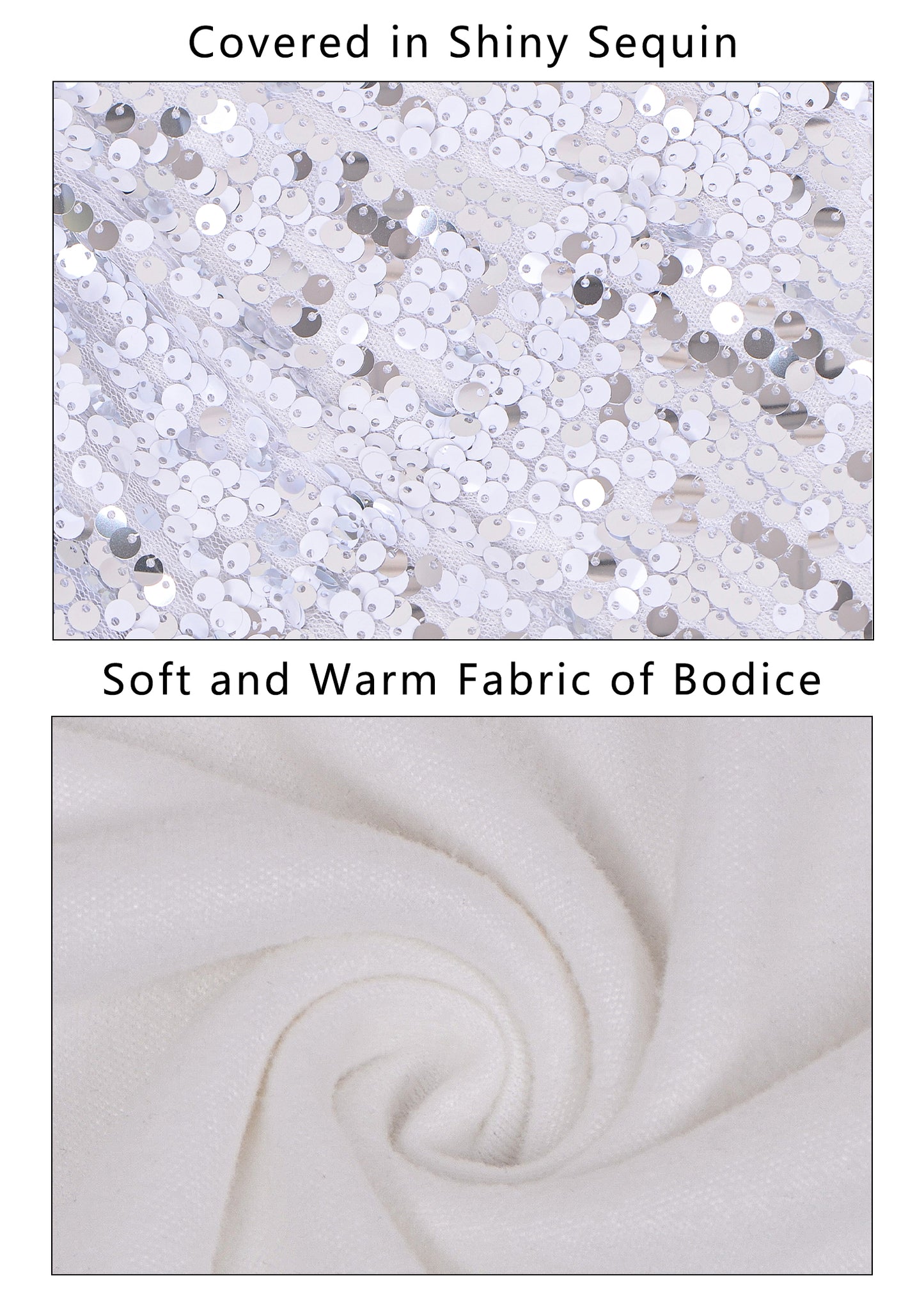 Anna-Kaci Women's Plus Size Sparkle Sequin Sweatshirt Mock Neck Pullover Long Sleeve Glitter Party Tops