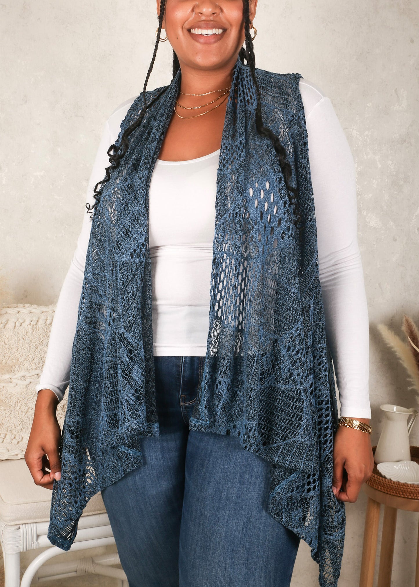 Crochet Cardigan Extra Long Cardigan Sweater Plus Size Oversized