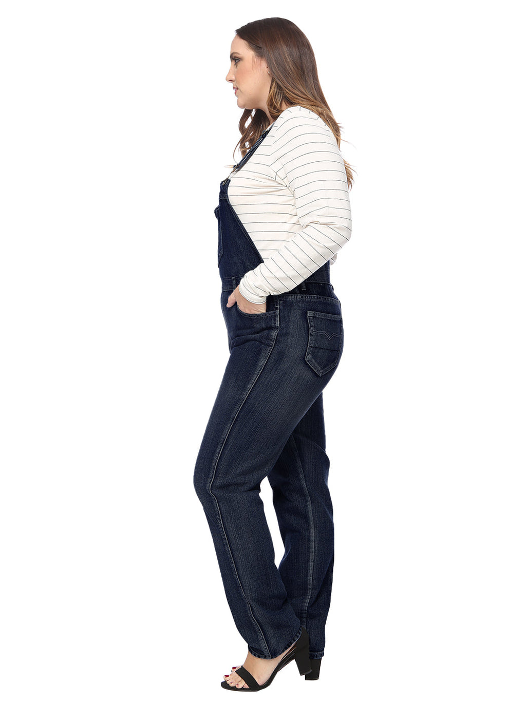 Plus Size Classic Denim Overalls