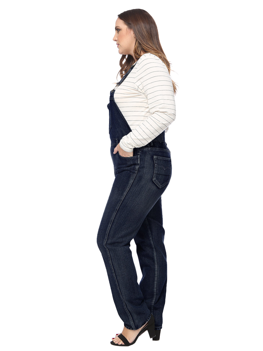 Plus Size Classic Denim Overalls