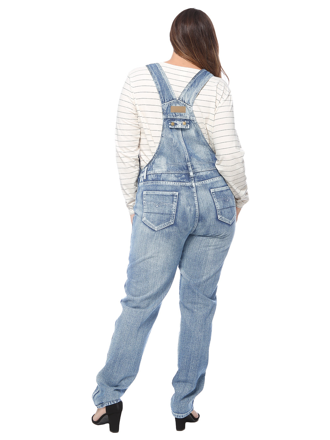 Plus Size Classic Denim Overalls