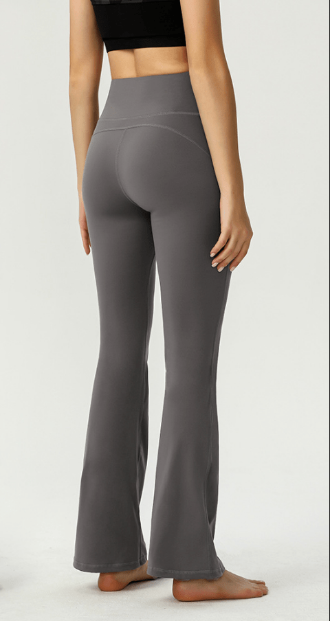 Pantalón de yoga acampanado de talle alto y suave con efecto mantequilla