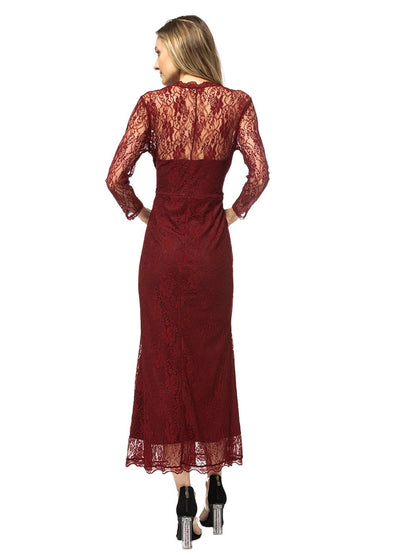 Victorian Long Sleeve Lace Maxi Dress