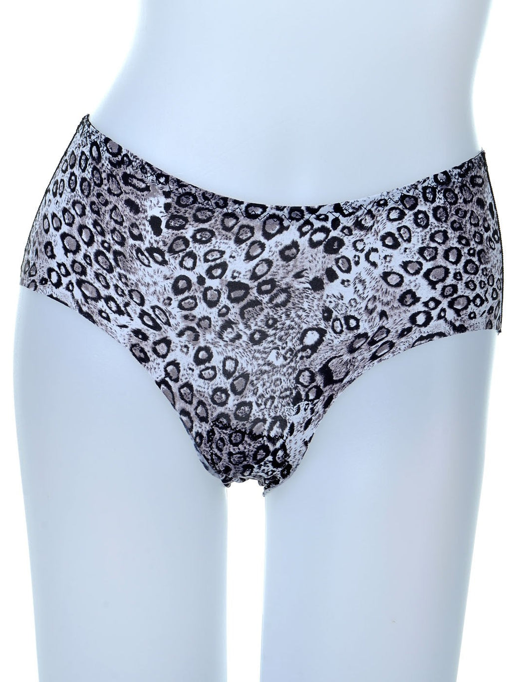 Braguitas de talle alto con estampado animal en amarillo, negro y azul, talla S/M