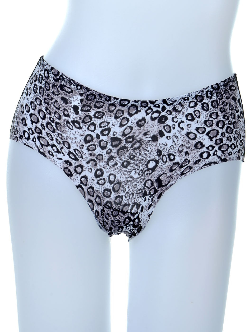 Braguitas de talle alto con estampado animal en amarillo, negro y azul, talla S/M