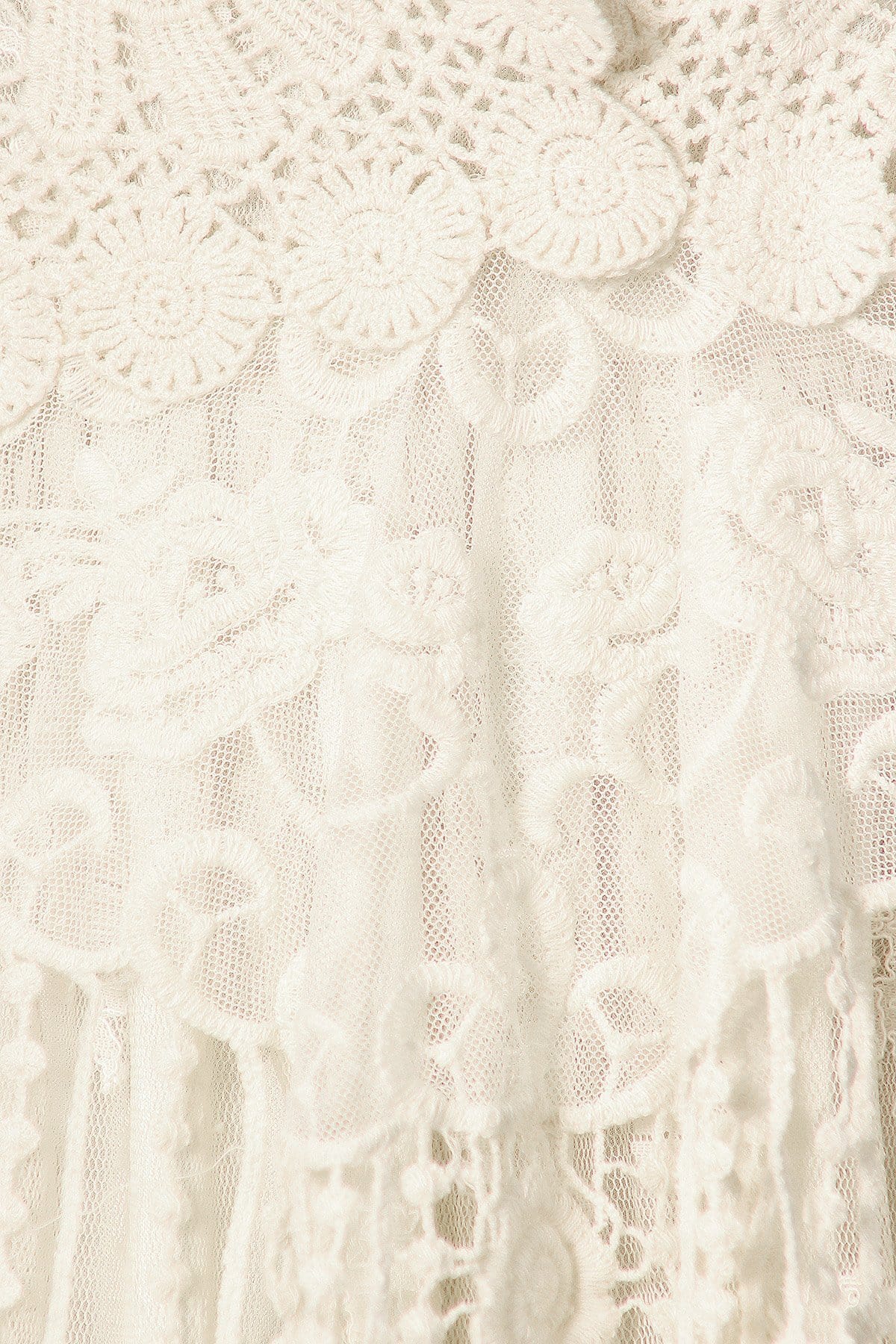 Conjunto de vestido y chaleco de encaje de crochet Gatsby