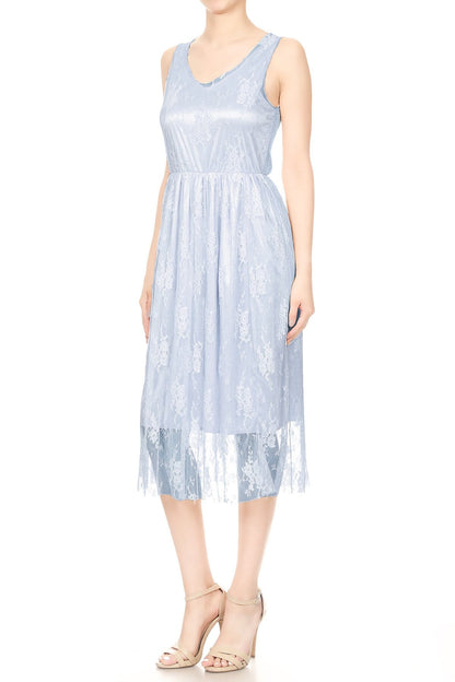 Conjunto de vestido y chaleco de encaje de crochet Gatsby