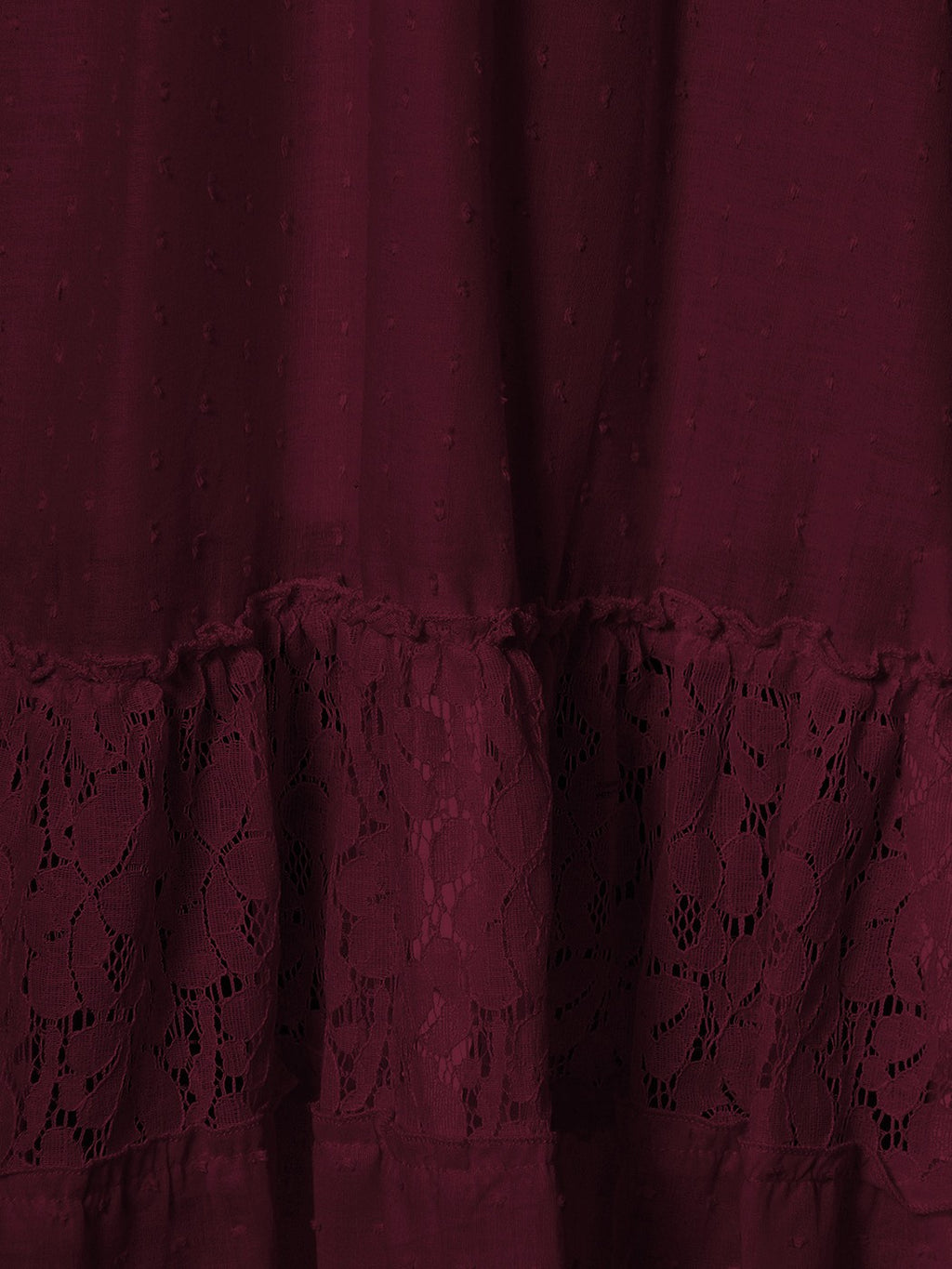 Sweetheart Neckline Clip Dot Lace Maxi Dress