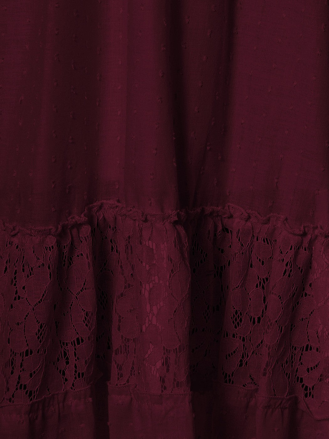 Sweetheart Neckline Clip Dot Lace Maxi Dress