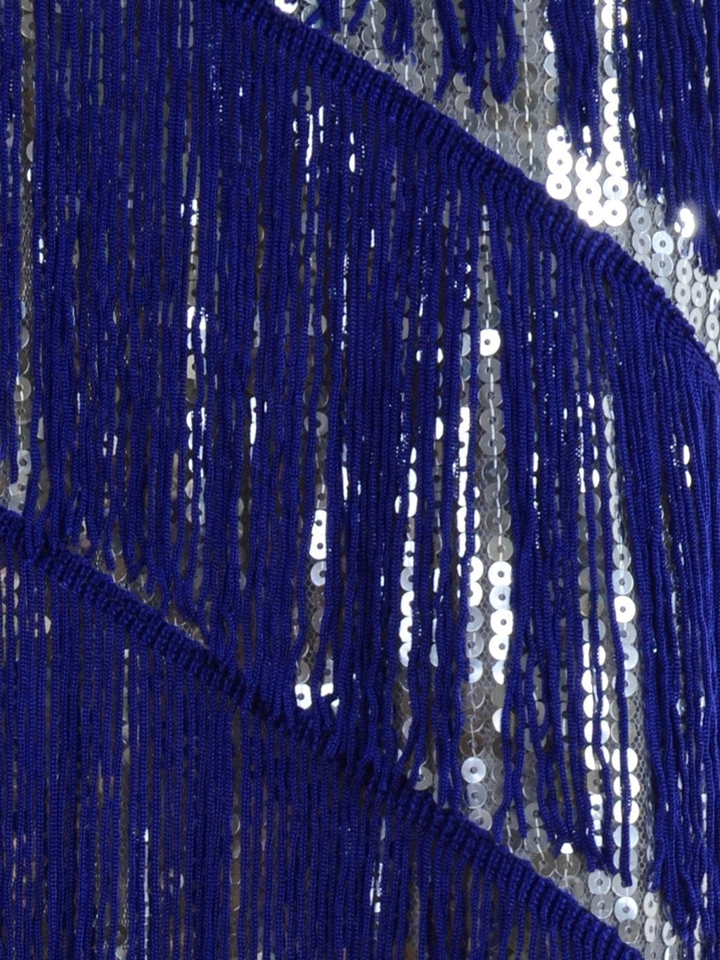Vestido midi estilo flapper con flecos y lentejuelas