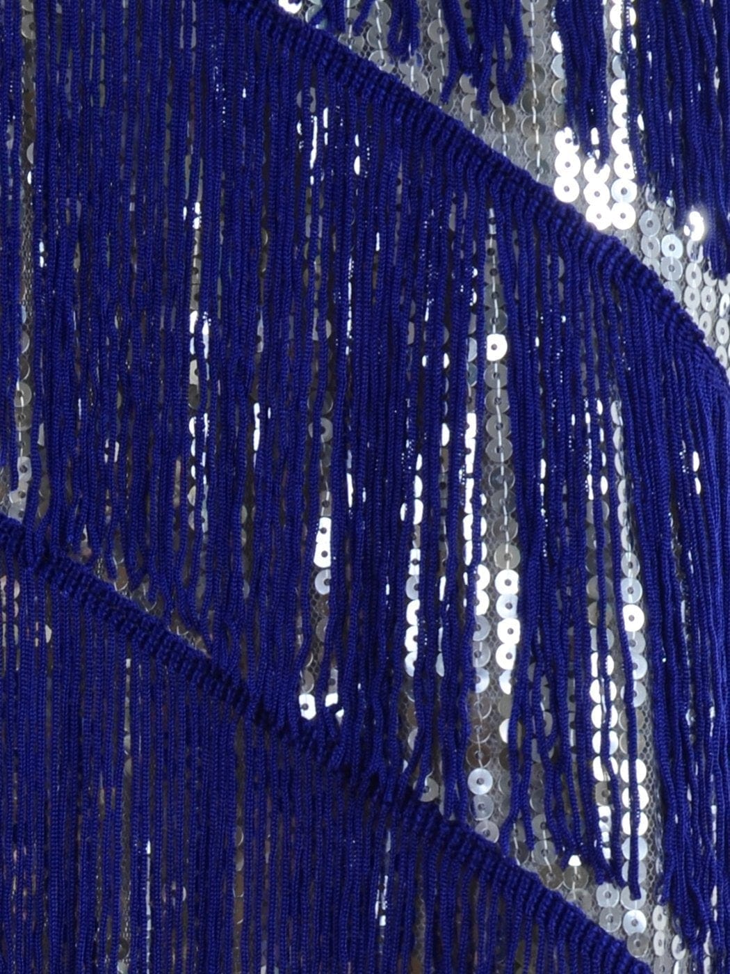 Vestido midi estilo flapper con flecos y lentejuelas