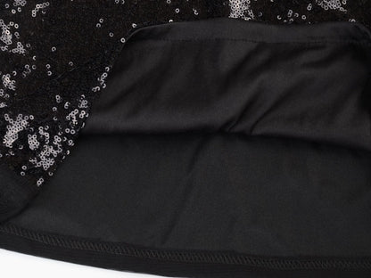 Camisola de tirantes finos con lentejuelas y cadena de metal brillante para mujer de Anna-Kaci para fiestas y clubes