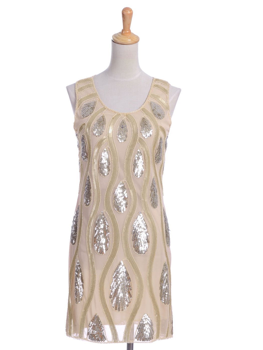 Vestido de lentejuelas con estampado de ondas y lágrimas de Anna-Kaci