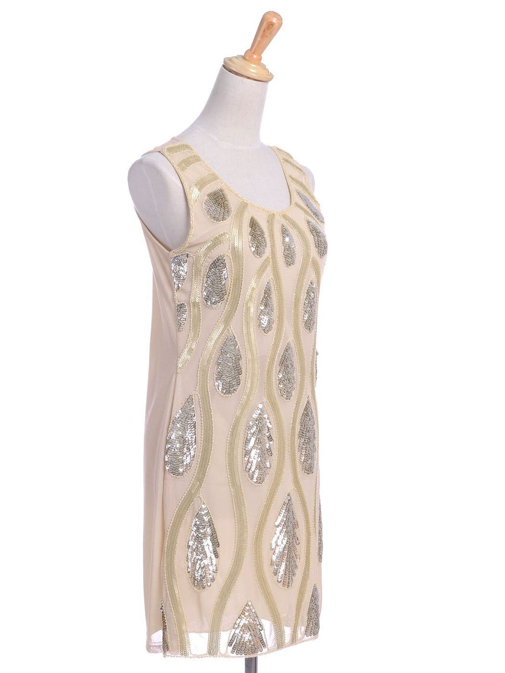 Vestido de lentejuelas con estampado de ondas y lágrimas de Anna-Kaci