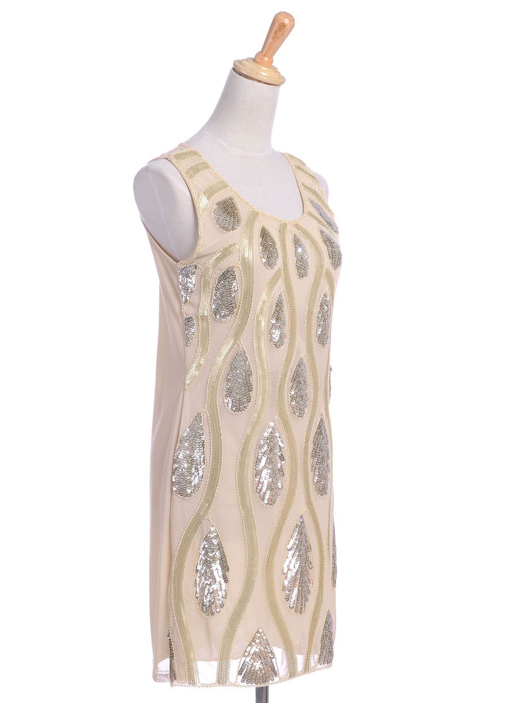 Vestido de lentejuelas con estampado de ondas y lágrimas de Anna-Kaci