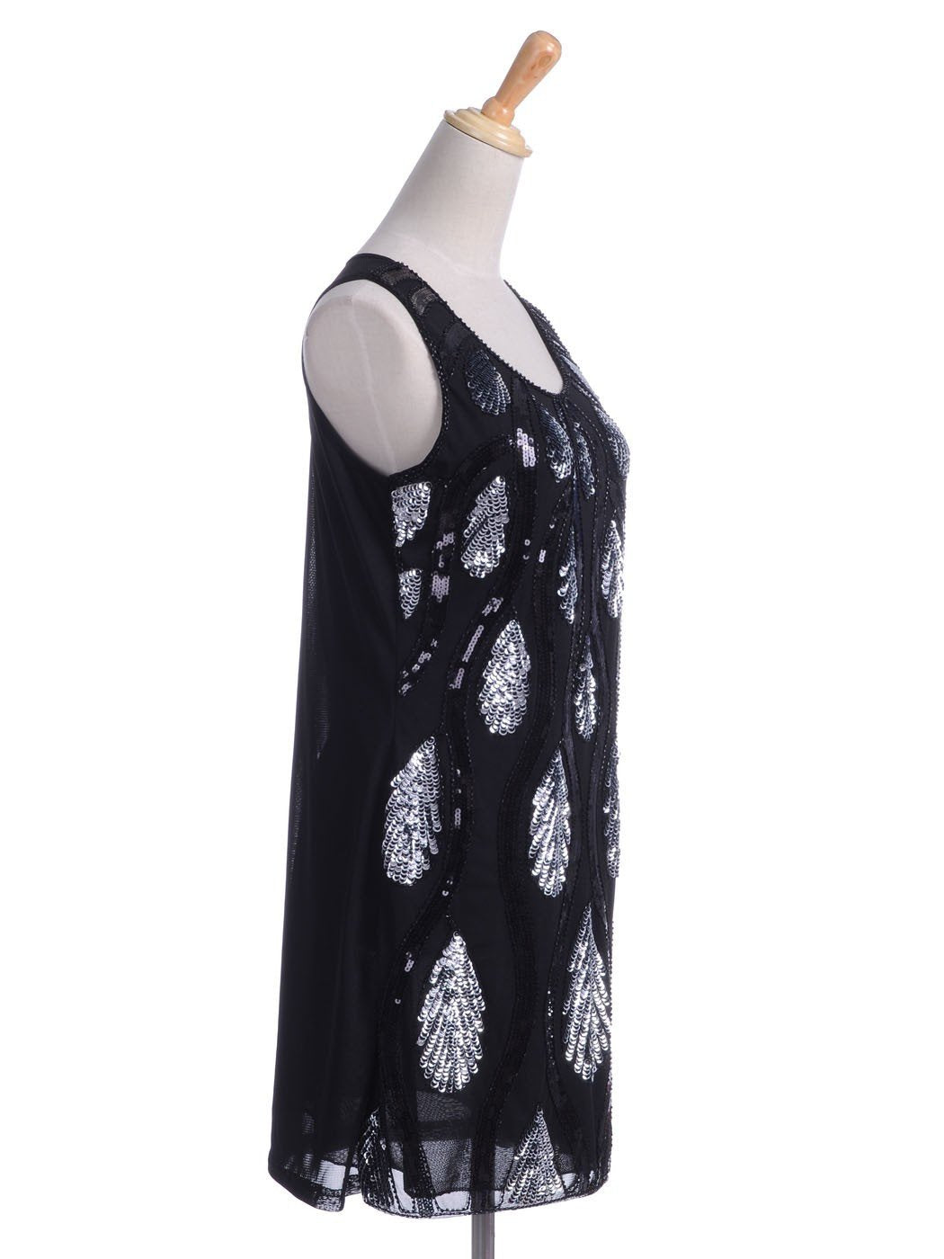 Vestido de lentejuelas con estampado de ondas y lágrimas de Anna-Kaci