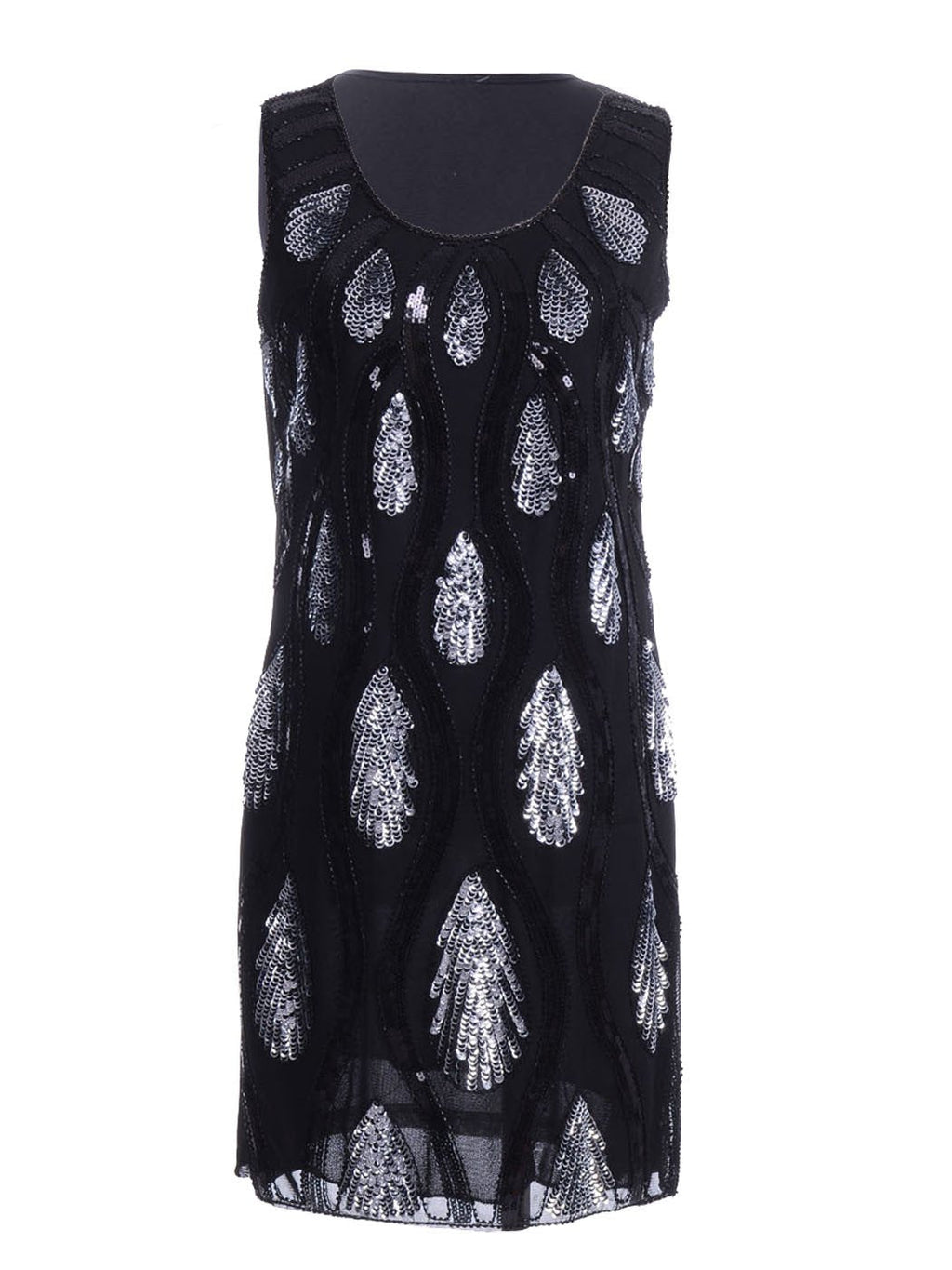 Vestido de lentejuelas con estampado de ondas y lágrimas de Anna-Kaci