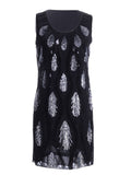 Vestido de lentejuelas con estampado de ondas y lágrimas de Anna-Kaci