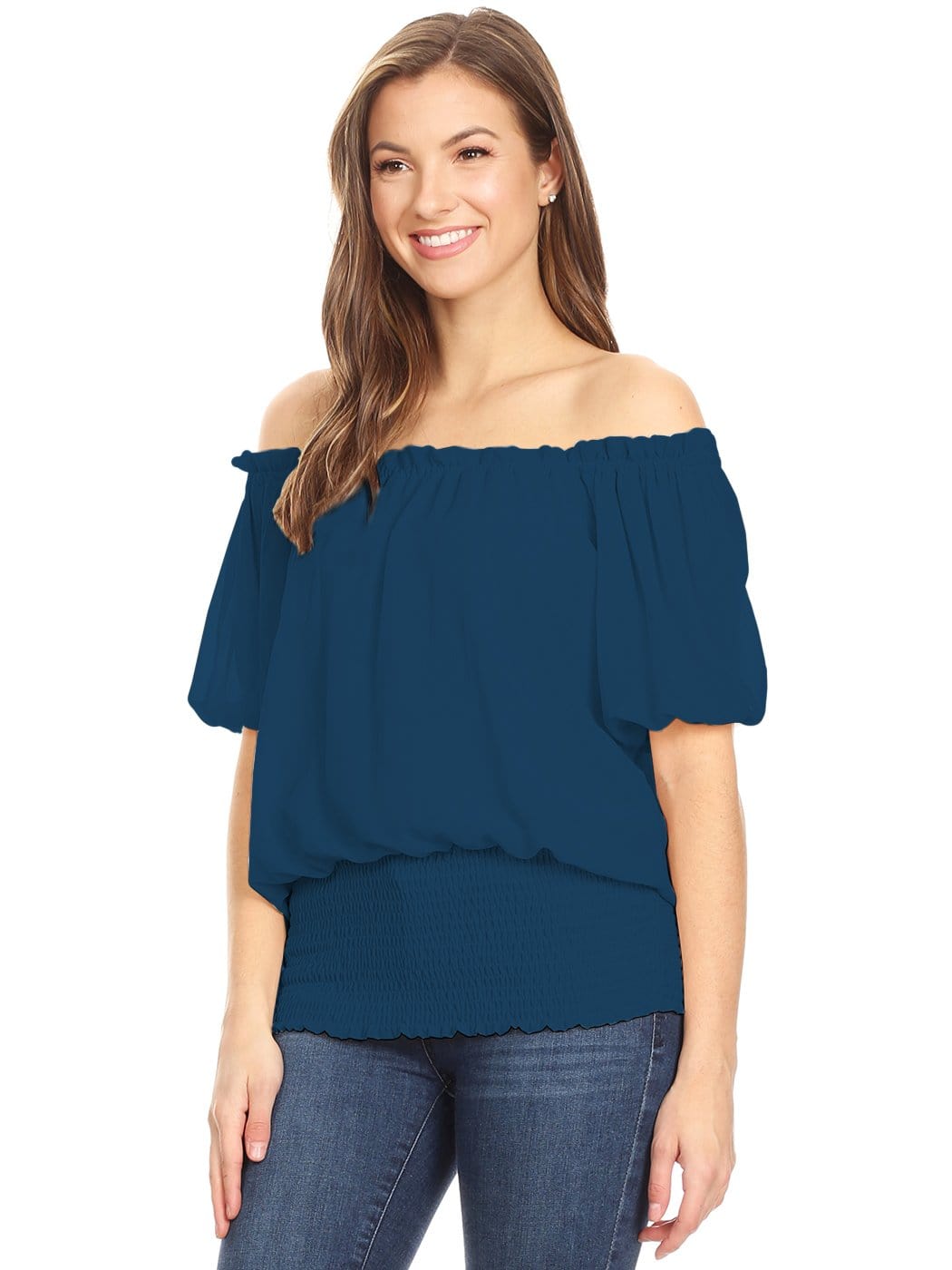 Blusa delicada con hombros descubiertos