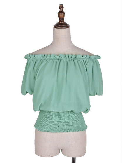 Blusa delicada con hombros descubiertos