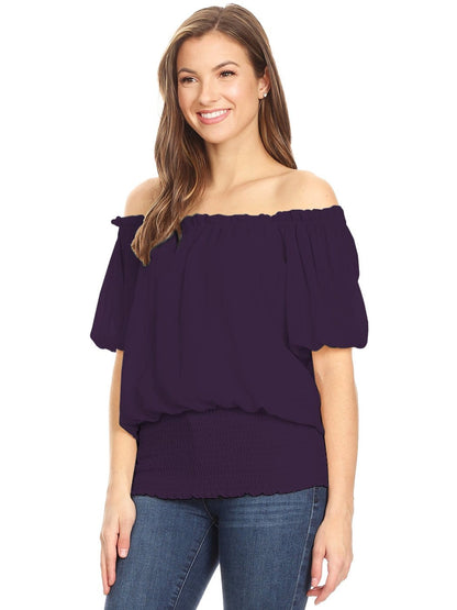 Blusa delicada con hombros descubiertos