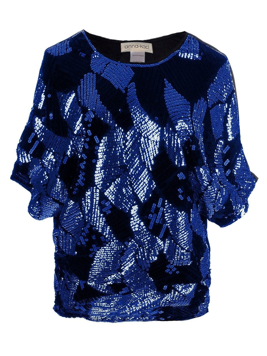 Blusa de noche holgada con mangas dolman y lentejuelas para mujer de Anna-Kaci