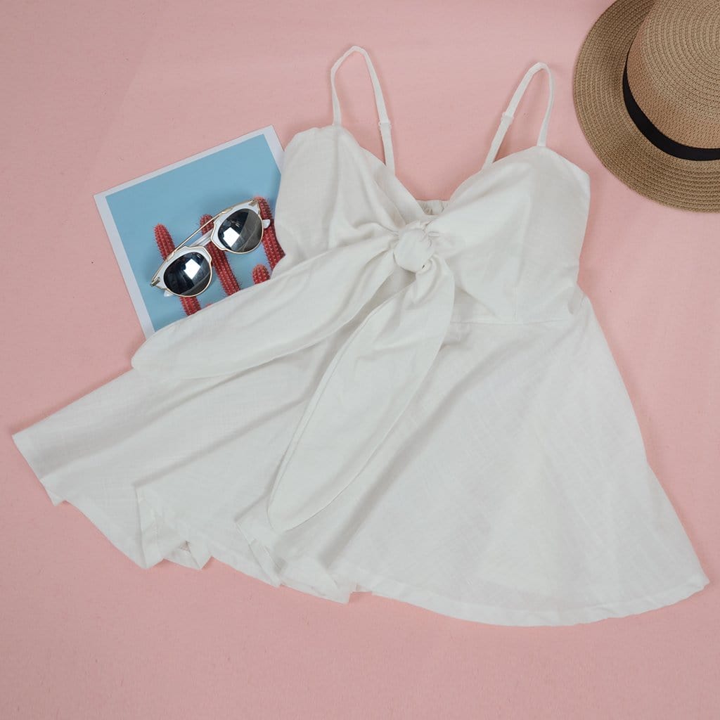 Camisola babydoll con lazo