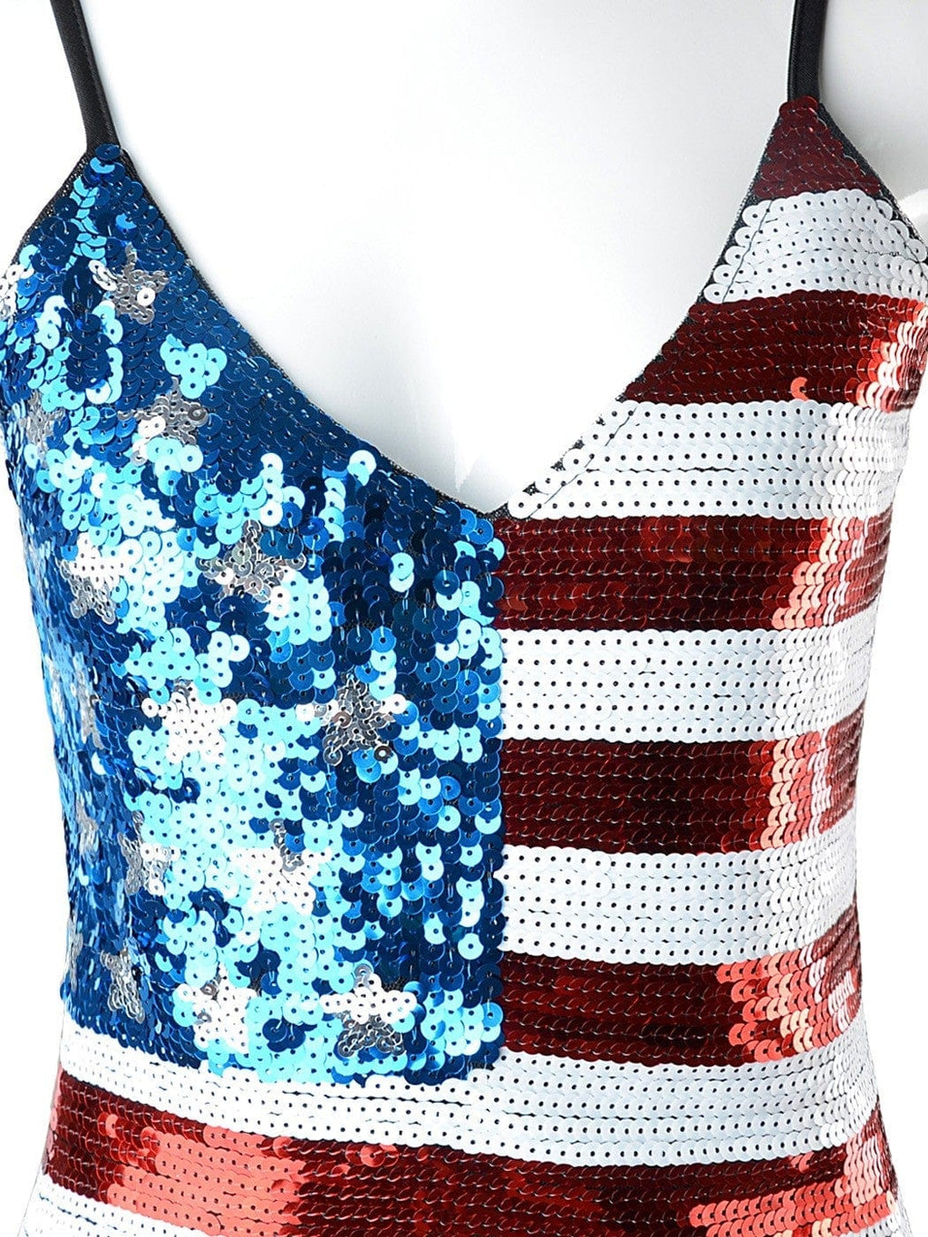 Patriotic American Sequin Camisole Top
