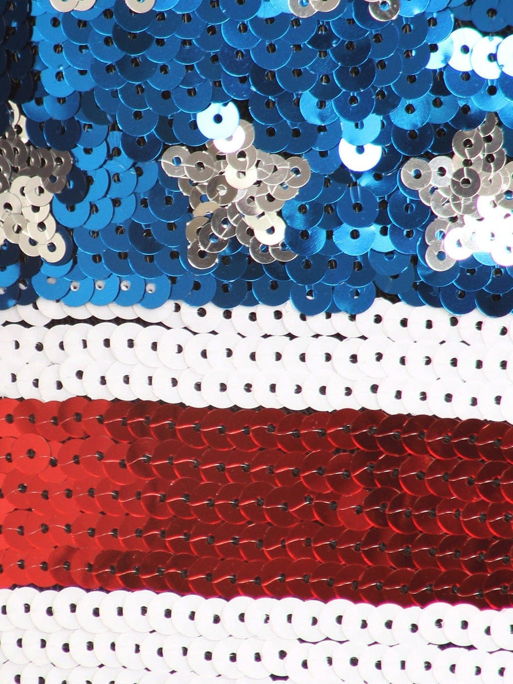 Vestido patriótico de lentejuelas con bandera estadounidense y tirantes finos sin mangas