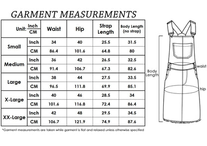 Distressed Denim Overall Midi Dress