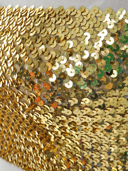 Bandeau sin tirantes con lentejuelas y purpurina