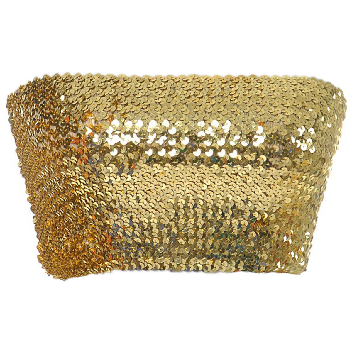 Strapless Glitter Sequin Bandeau