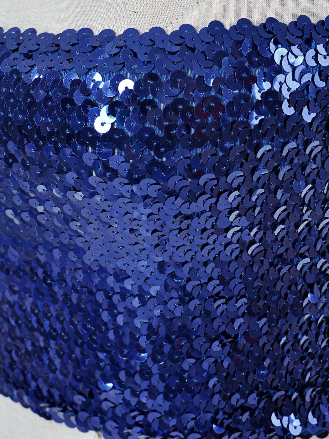 Bandeau sin tirantes con lentejuelas y purpurina