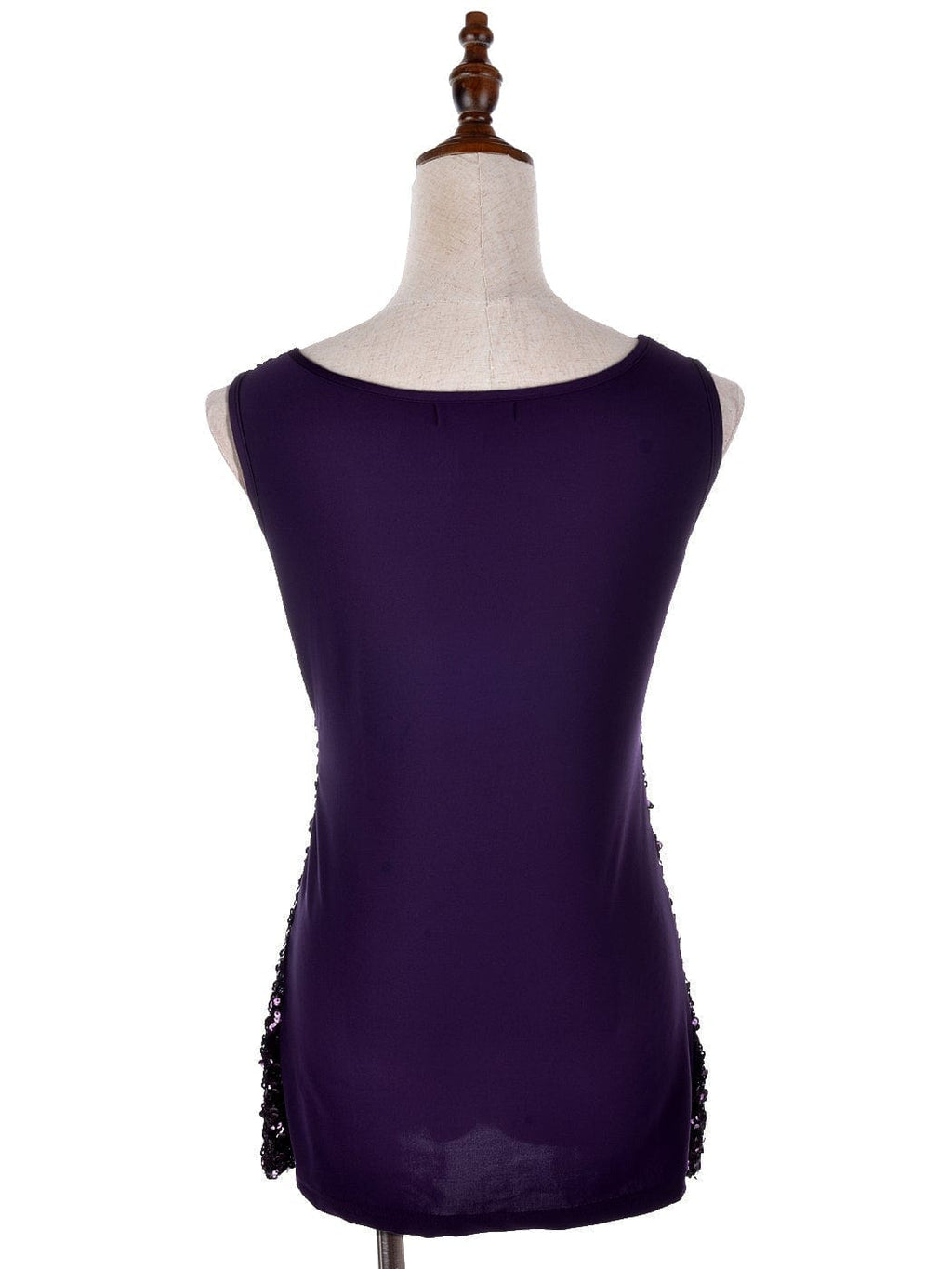 Blusa sin mangas con destellos y brillo