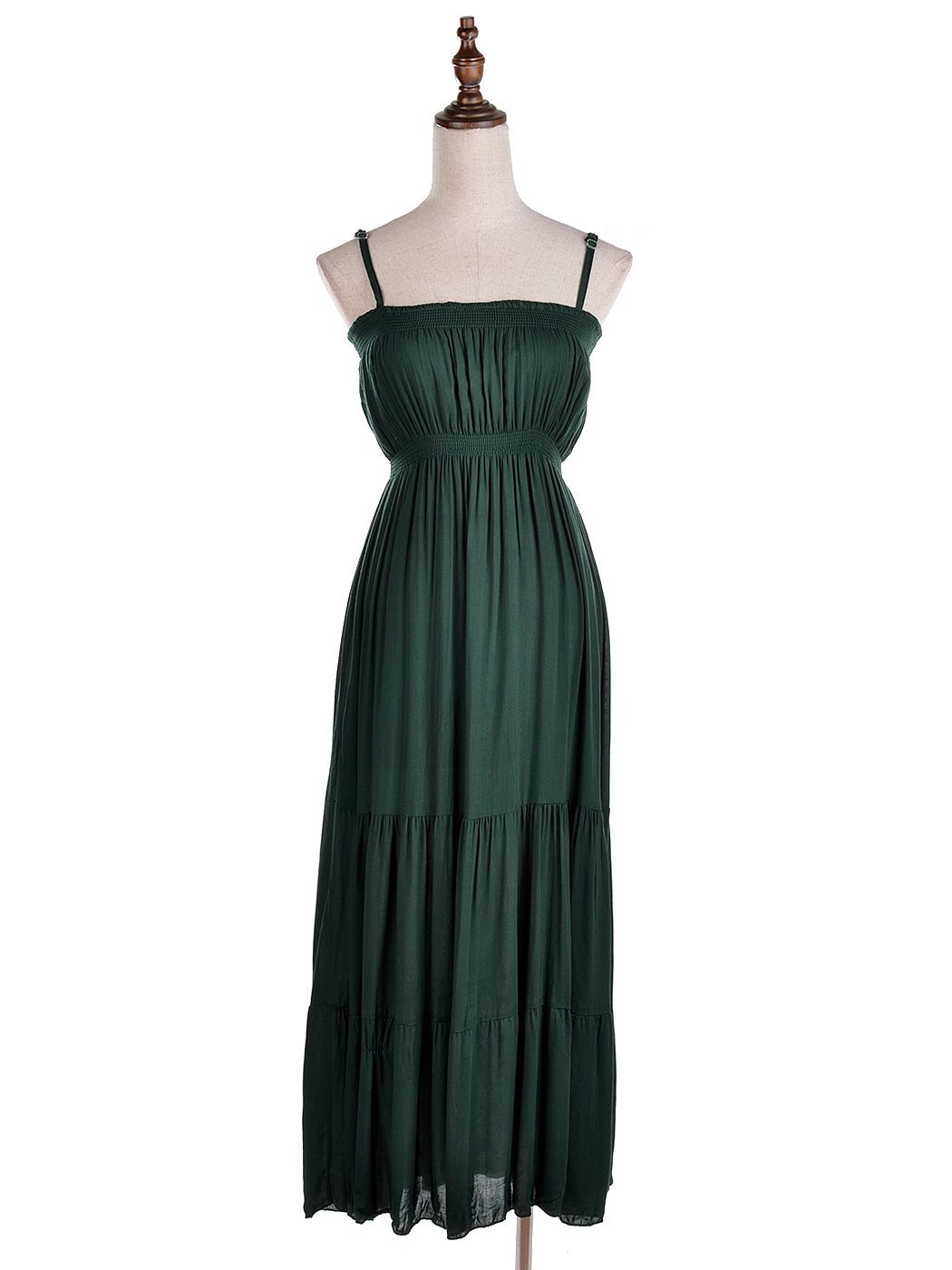 Vestido largo estilo imperio con cintura de Bahamas