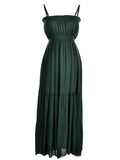 Vestido largo estilo imperio con cintura de Bahamas