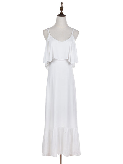 Breezy Spaghetti Strap Layer Maxi Dress
