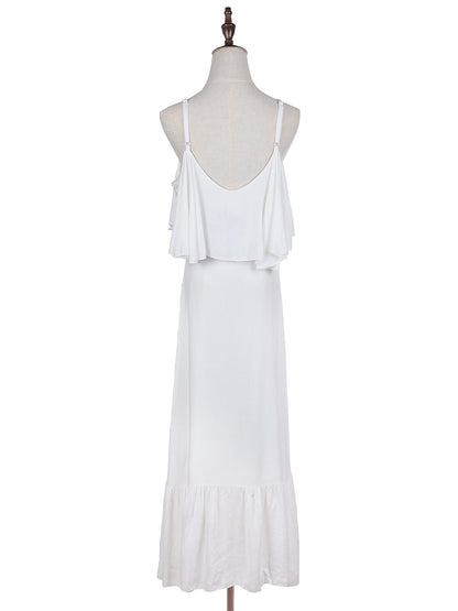 Breezy Spaghetti Strap Layer Maxi Dress