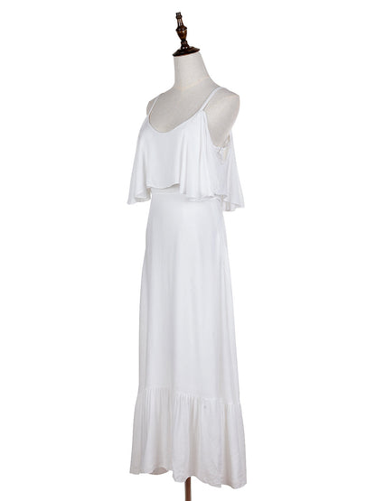 Breezy Spaghetti Strap Layer Maxi Dress