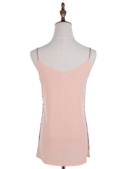Matte Sequin Python Print Camisole Top